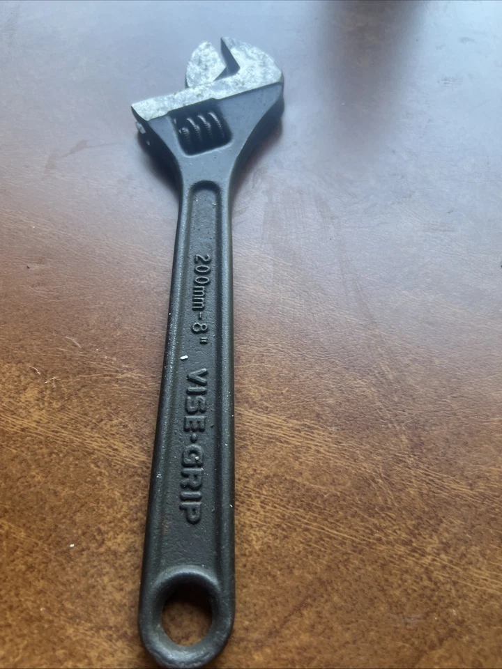 Llave ajustable VISE-GRIP 200mm-8 ' mango de óxido negro funciona bien Foto 2 de 4