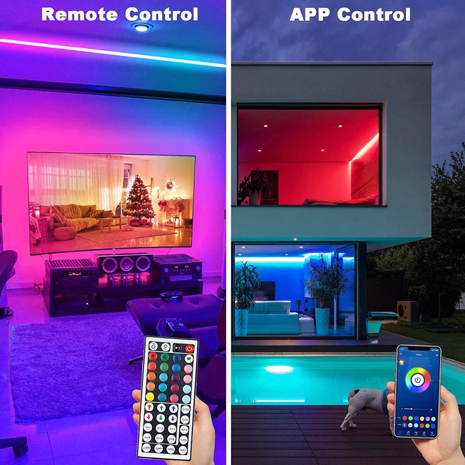 LED Strip Lights, Smart Light with App Remote Control, RGB LED Lights ...