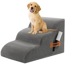 Dog Stairs Ramp for Beds Couches, 15.7  H 33D Extra Wide Pet Steps with Durab...