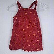 Vintage 90s 1999 Gymboree Autumn Berries Corduroy Dress Medium 3T 4T
