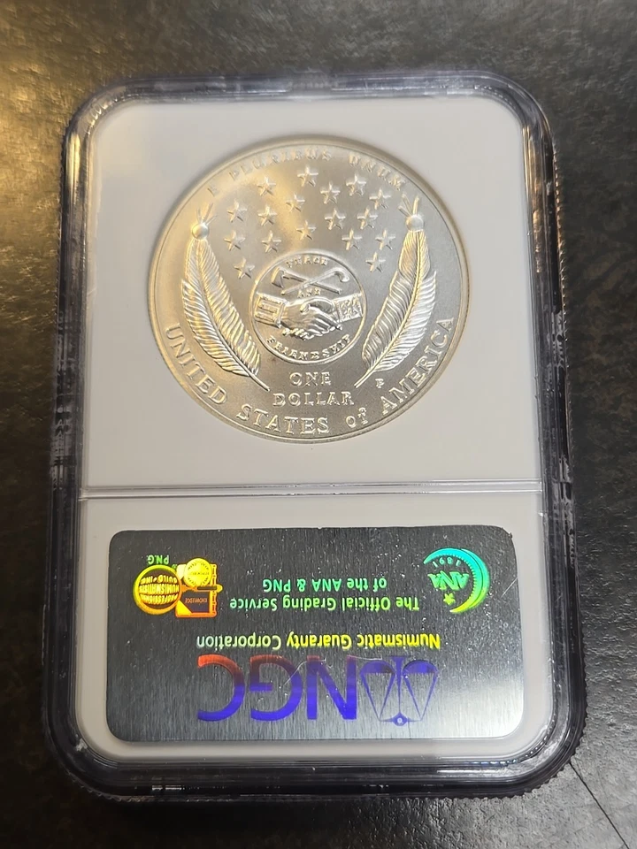 2004 P Lewis & (and) Clark Commemorative Silver Dollar NGC MS69 MS 69 - Image 4 of 4