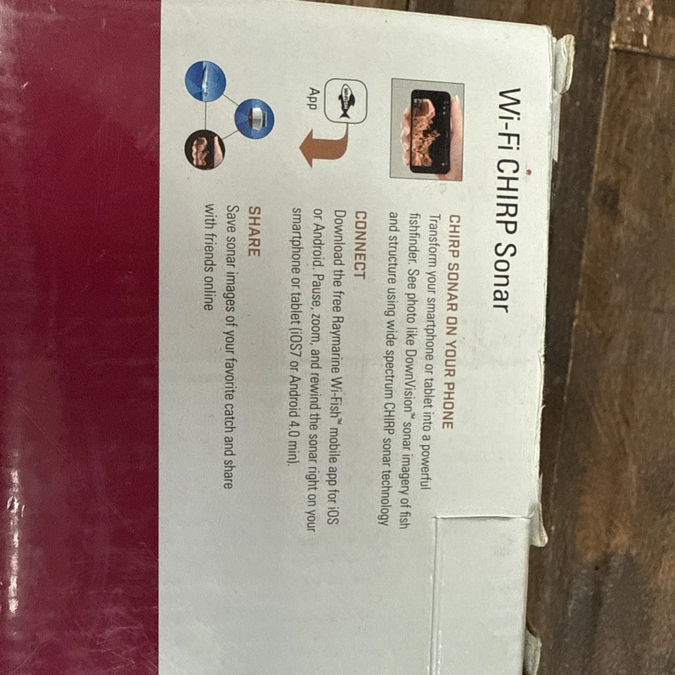 Raymarine Wi-FiSH black boxWi-Fi CHIRP DownVisionFishfinder E70290 Transducer - Image 2 of 4