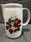 Vintage~ McCoy Pottery Ceramic Strawberry Pitcher~ Cottage Farmhouse Country~USA