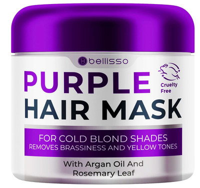 Purple Hair Mask - Deep Conditioner and Toner for Blonde, Brassy Hair - Hydratin