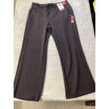 Members Mark Womens Sandwash Wide Leg Pant Dark Gray XL New With Tags