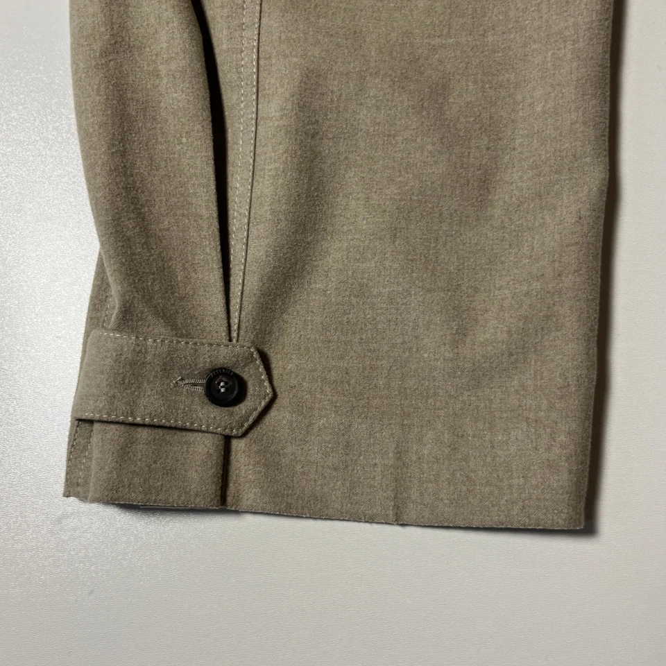 Peserico Italian Handmade Pants Sz 44 (8 US) Beige Quiet Luxury Gurkha Trousers - Image 4 of 4