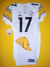 PITTSBURGH STEELERS 2010 WALLACE SUPER BOWL XLV TEAM ISSUE GAME JERSEY SIGNED