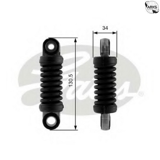 Gates T38407 V-Ribbed Belt Vibration Damper Replacement For Citroen Fiat Peugeot - Image 17