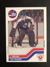 1983 VACHON CAKES BRIAN HAYWARD #127 JETS GOALIE ROOKIE MINT