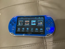 Coolbaby Handheld Retro Game Console with 10000 Free Games, 5.0" Screen, Blue
