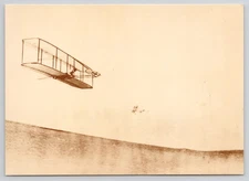 Historic Photo Wilbur Wright Flight Airplane Aviation NC North Carolina Postcard