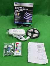 Commercial Electric Indoor Under Cabinet Tape Strip Light w/Remote NEW (E4)