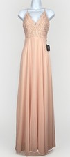 NEW Lulus Madalyn Blush Lace Maxi Dress Women's XS Pink Whimsical Formal Wedding