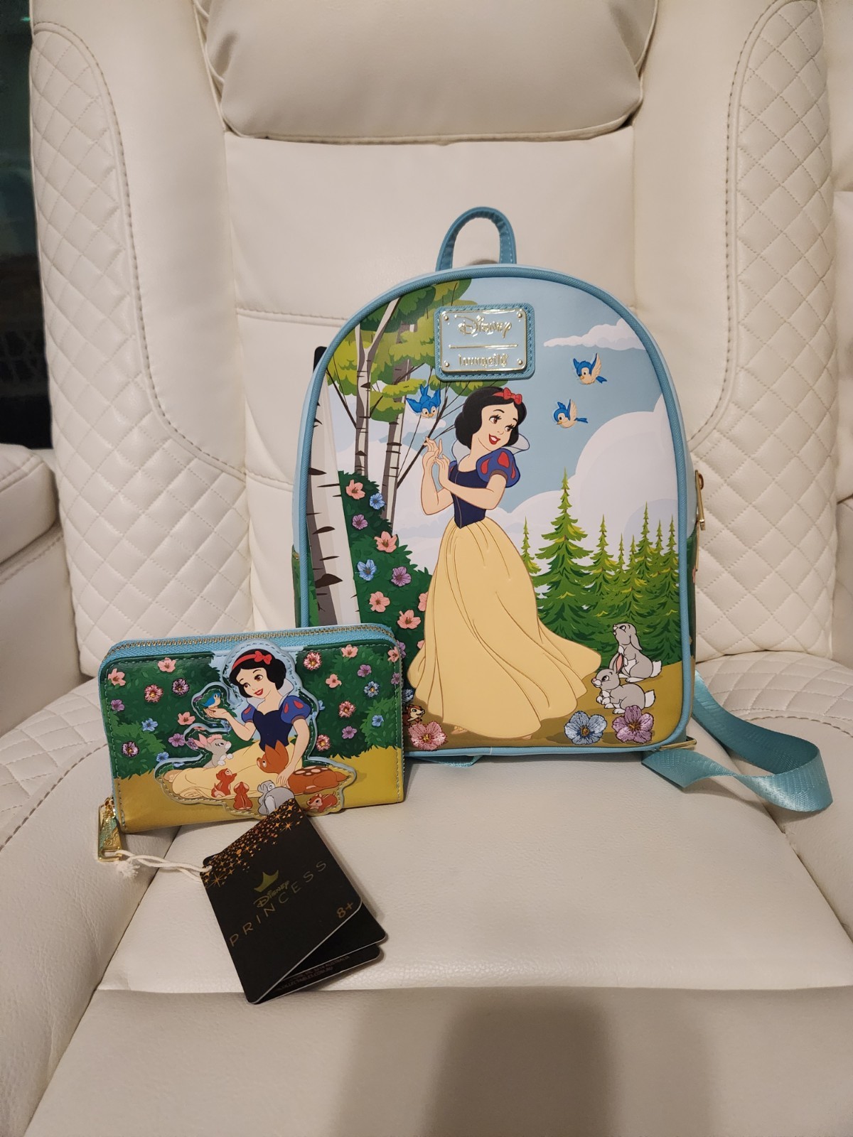 Snow White and the Seven Dwarfs Forest Animals Mini Backpack with Wallet by Loungefly