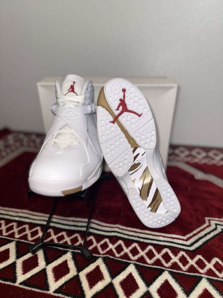 OVO x Air Jordan 8 Retro White Men's Sneakers Size 10 Drake OG