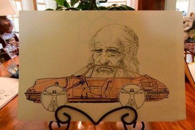 Original Painting by Naum the Russian HOWARD SHOEMAKER,Leonardo da Vinci/911