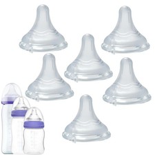 Silicone Nipples for Lansinoh Bottles L Fast Flow 6pk