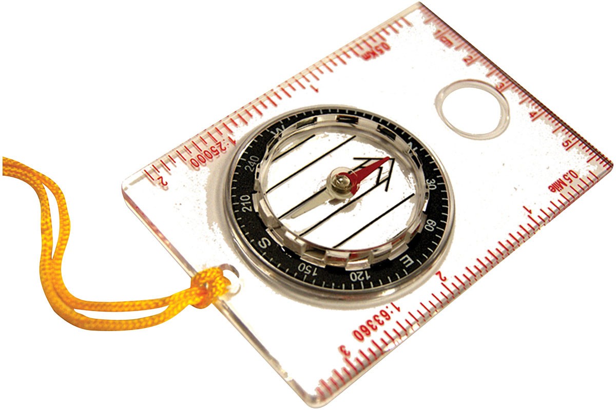 Базовый картографический компас UST со светящимся ободком и лупой - Надежный навигационный инструмент 2690₽