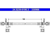1X Bremsschlauch ATE 24.5239-0190.3 Passend FüR CitroËN Peugeot