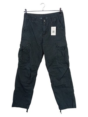 Carhartt WIP Cargohose Herren Schwarz Gr. W30/46/S Baumwolle Uni Streetwear Logo