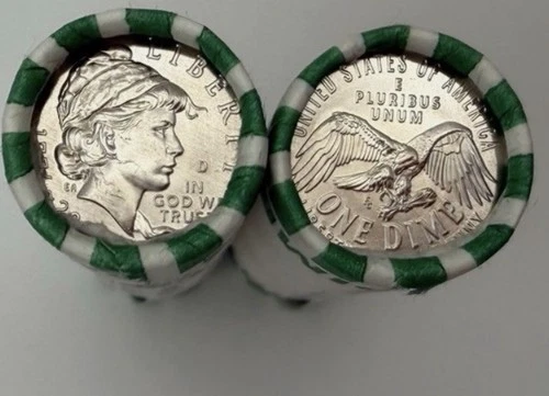 2026 D Denver SemiQ Uncirculated Dime $5 Roll 50 Coins - IN HAND 4 Day Handle