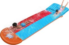 Kids Inflatable Water Slide Bestway Tsunami Double Lane Slip & Slide Sprinkler