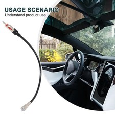 Premium ISO to DIN Car Stereo Antenna Adapter Cable for Superior Audio Quality