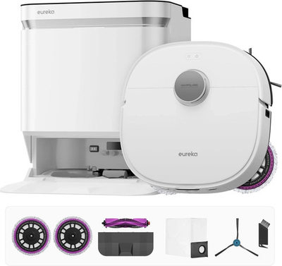 #ad Eureka J15 Pro Ultra Robot Vacuum and Mop with Self Emptying Base 16200 Black $419.99