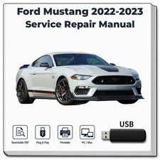 Ford Mustang 2022-2023 Service Manual USB