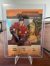 2022-23 Upper Deck Credentials - Debut Ticket Access Alex Vlasic #179 /149 (RC)