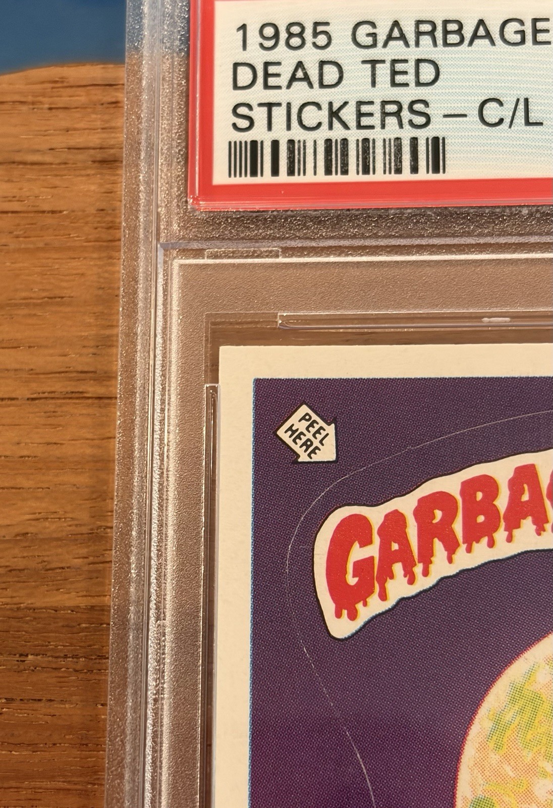 1985 GPK Garbage Pail Kids OS1 - Dead Ted 5a Checklist Glossy - PSA 9 MINT! view 5