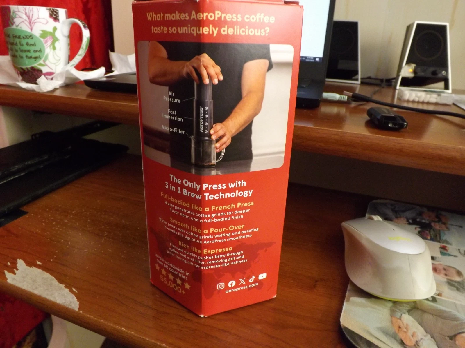 AeroPress Original Coffee and Espresso-style Maker - Portable Coffee Maker