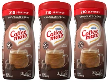 (Pack of 3) Coffee mate Chocolate Crème Powder Coffee Creamer, 15 oz