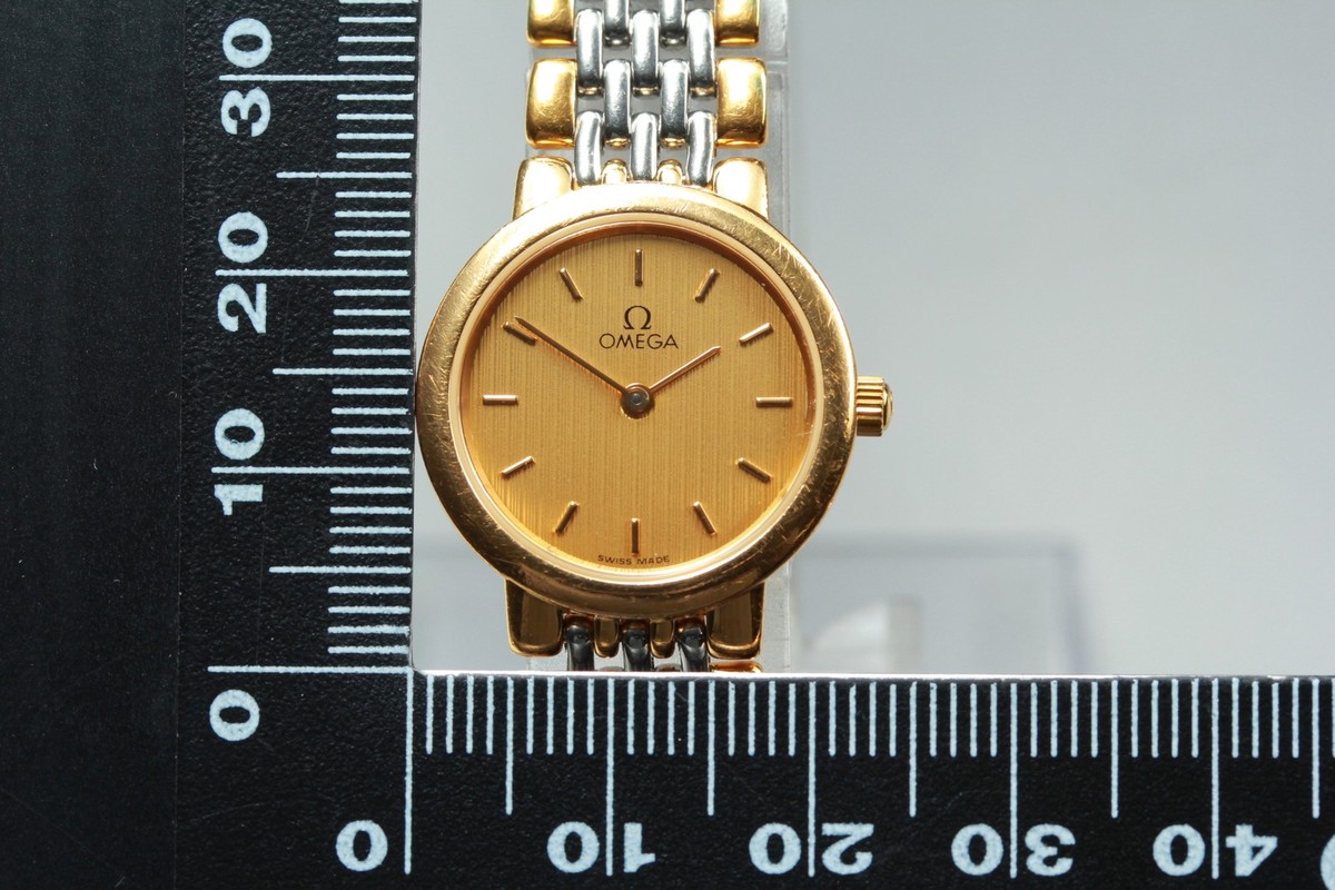 1993 [N MINT] OMEGA De Ville 795.0897.2 Cal.1459 Gold Quartz