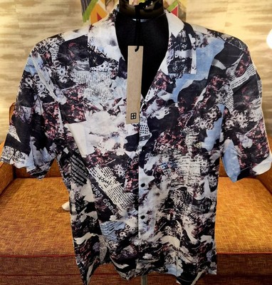 Ksubi Men's Chop Up Resort Short Sleeve Shirt Size Small