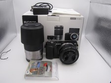 Read Sony Alpha NEX-3N Black Double Zoom Kit 16-50mm Clean 55-210mm Haze Lens