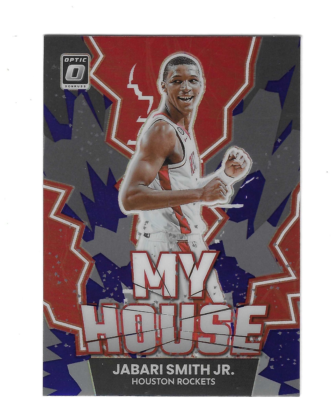 JABARI SMITH JR. 2022-23 DONRUSS OPTIC " MY HOUSE " PURPLE HOLO PRIZM ROOKIE $20