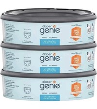 New, 3 pack DIAPER GENIE Unscented Refills   240 each, 720 total