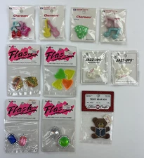 Vintage Craft Charms and Notions 11 Packages in Lot Westrim Flash Jazz-Ups Fun