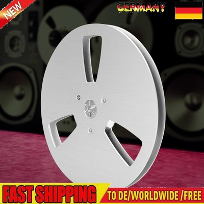 7 Zoll leere Bandspule 3 Löcher 1/4 für Studer ReVox/TEAC/BASF (3 Löcher Silber)