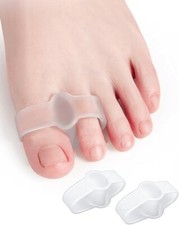 Bunion Toe Corrector, Gel Toe Separators Big Toe Spacers with 2 Loops, 6-18 PCS