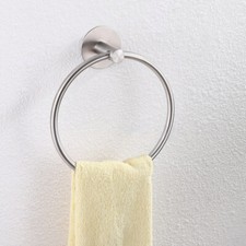Brushed Towel Ring Self Adhesive Hand Towel Ring Stainless Steel Rustproof Bath
