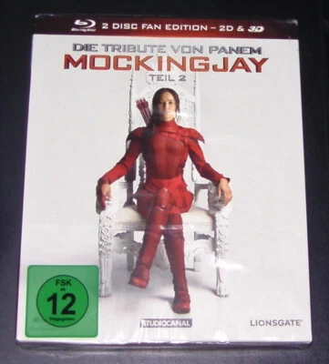 DIE TRIBUTE VON PANEM MOCKINGJAY TEIL 2 IN 3D DIGIPAK IM SCHUBER BLU RAY NEU OVP - Bild 1 von 4