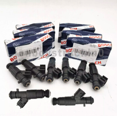 8x Genuine BOSCH OEM Fuel Injectors For Cadillac Eldorado Seville DeVille 4.6L