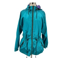 Edelweiss Vintage Reversible Nylon Skiwear Jacket Size Medium