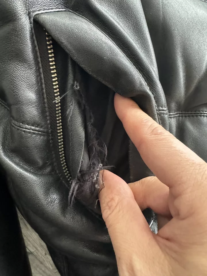 Supreme Leather Down Jacket *read* - Image 3 of 4