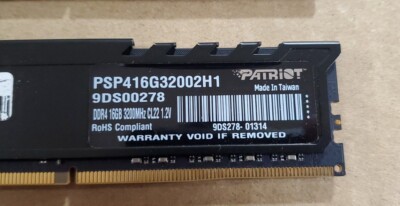 Patriot Signature Premium DDR4 32GB (2x16GB) 3200MHz (PC4-19200
