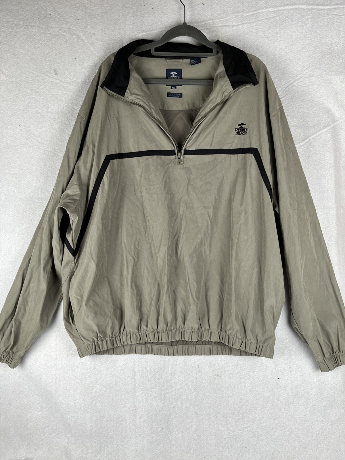 Pebble Beach Mens XXL Tan Golf Jacket 