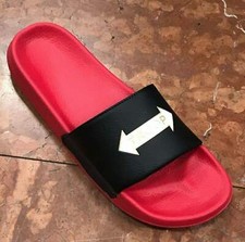 Men's Troop Arrow Slide Red  Black Fli Flops NWT