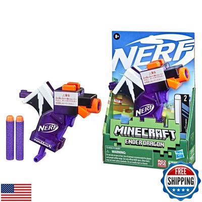 Nerf MicroShots Minecraft Ender Dragon Mini Blaster, Minecraft Dragon Mob Des